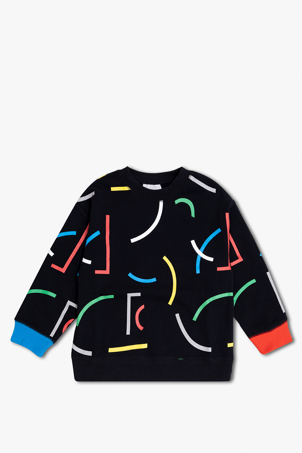 Black Patterned sweatshirt Stella McCartney Kids - IetpShops GB